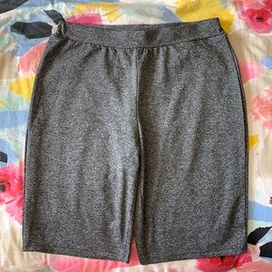 Grey Biker Shorts.